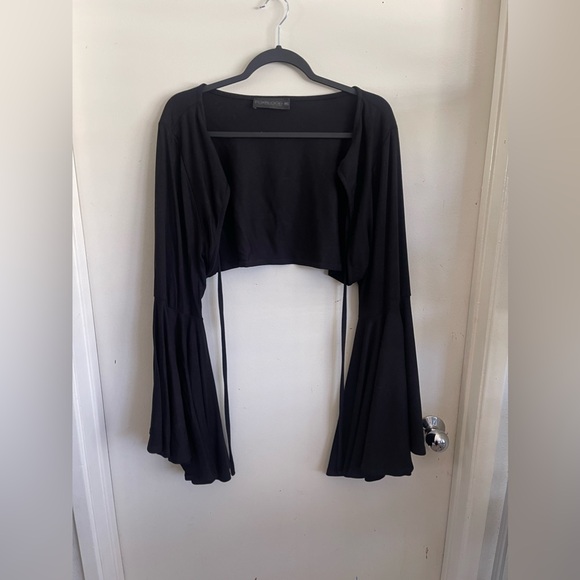 Foxblood Mega Bell Sleeve Bolero - Picture 3 of 6